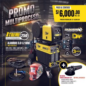Soldadora Industrial Multiproceso PROMO EN MAQUINAS DE SOLDAR XTREME 250
