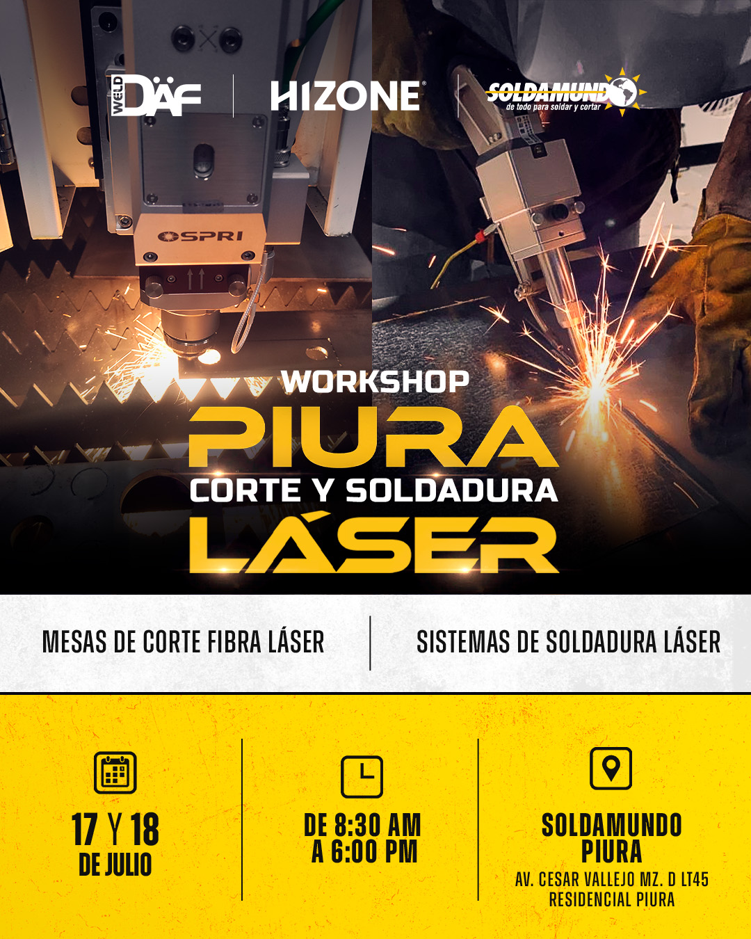 Workshop Soldadura y Corte Láser Piura